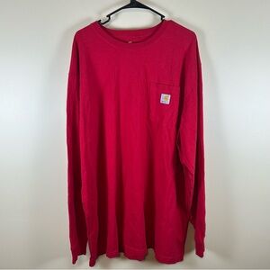 Carhartt Original Fit Long Sleeve Work Shirt Men's size 2XL